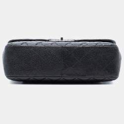 Pre Owned Chanel Black Jumbo Classic Caviar Single Flap