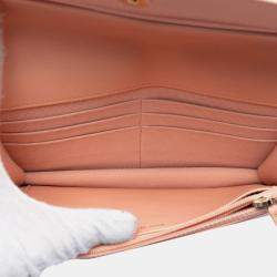 Pre Owned Chanel Pink Quilted Lambskin 19 Wallet on Chain