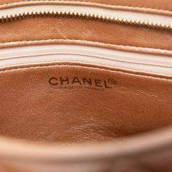 مملوكة مسبقًا حقيبة توت شانيل مدالية جلد خراف بنية