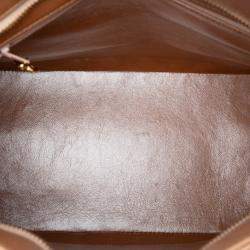 مملوكة مسبقًا حقيبة توت شانيل مدالية جلد خراف بنية