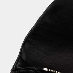 Pre Owned حقيبة ظهر شانيل متوسطة سوداء جلد الخروف مبطنة