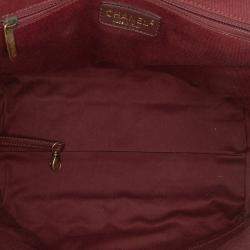 مملوكة مسبقًا حقيبة شانيل فلاب أكورديون كبيرة مبطنة جلد العجل ميتاليك بني اسطنبول