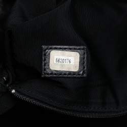 Pre Owned حقيبة يد شانيل سي سي جلد خروف سوداء