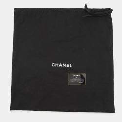 Pre Owned حقيبة تسوق شانيل ماتلاسي جلد عجل أسود حجم متوسط