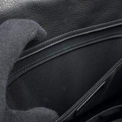 Pre Owned حقيبة تسوق شانيل ماتلاسي جلد عجل أسود حجم متوسط