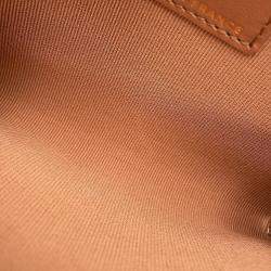 Pre Owned Chanel Matelasse Fragment Case Light Brown Caviar Leather