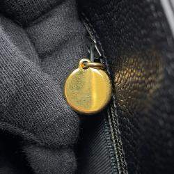 Pre Owned Chanel Triple Cc Logo Backpack Black Caviar Leather