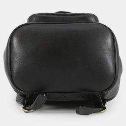 Pre Owned Chanel Matelasse Dumas Backpack Black Lambskin
