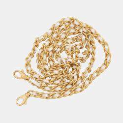 Pre Owned Chanel Fur Arm Warmer Chain Shoulder Bag White/Black Lapin