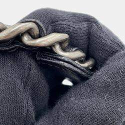 مملوكة مسبقًا Chanel Round Chain shoulder Bag Black Lambskin