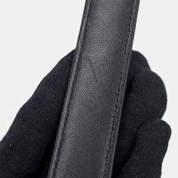 مملوكة مسبقًا Chanel Round Chain shoulder Bag Black Lambskin