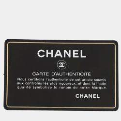 Pre Owned Chanel Boy Chanel Chain Wallet Black Caviar Leather