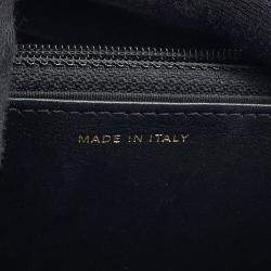 Pre Owned Chanel Boy Chanel Chain Wallet Black Caviar Leather