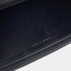 Pre Owned Chanel Boy Chanel Chain Wallet Black Caviar Leather