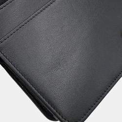 Pre Owned Chanel Boy Chanel Chain Wallet Black Caviar Leather