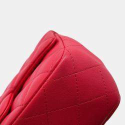 مملوكة مسبقًا Chanel Mini Matelasse Chain shoulder Bag Pink Lambskin Size 20