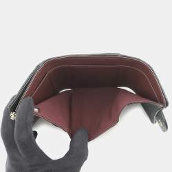 Pre Owned Chanel Matelasse Small Flap Wallet Black Caviar Leather