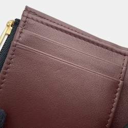 Pre Owned Chanel Matelasse Small Flap Wallet Black Caviar Leather