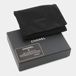 Pre Owned Chanel Matelasse Small Flap Wallet Black Caviar Leather