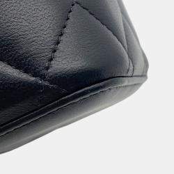 Pre Owned حقيبة شانيل فانتي كتف من جلد الحمل باللون الأسود