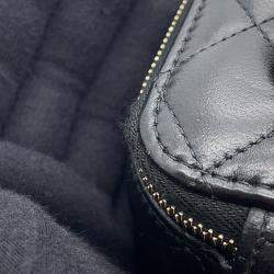 Pre Owned حقيبة شانيل فانتي كتف من جلد الحمل باللون الأسود