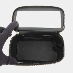 Pre Owned حقيبة شانيل فانتي كتف من جلد الحمل باللون الأسود