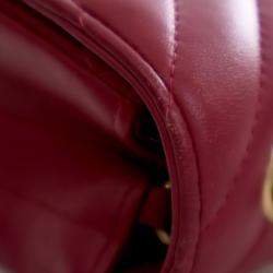 Pre Owned حقيبة شانيل بغطاء كلاسيكي صغير مستطيل من جلد الخروف للشاكتة