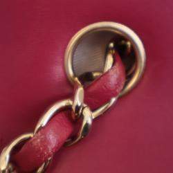 Pre Owned حقيبة شانيل بغطاء كلاسيكي صغير مستطيل من جلد الخروف للشاكتة