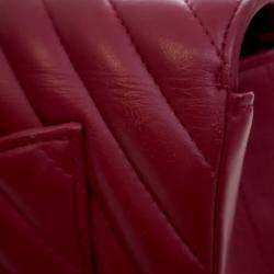 Pre Owned حقيبة شانيل بغطاء كلاسيكي صغير مستطيل من جلد الخروف للشاكتة