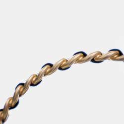 Pre Owned Chanel Round Camellia Mini Lambskin Leather Clutch Bag