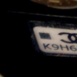 Pre Owned Chanel Round Camellia Mini Lambskin Leather Clutch Bag