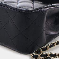 Pre Owned حقيبة شانيل كلاسيك فلاب صغيرة مستطيلة بمقبض علوي جلد خروف