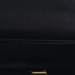 Pre Owned حقيبة شانيل كلاسيك فلاب صغيرة مستطيلة بمقبض علوي جلد خروف