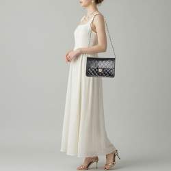 Pre Owned Chanel Black Quilted Leather Vintage Classic Single Flap Bag