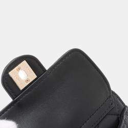 Pre Owned Chanel Black Mini Lambskin CC in Love Heart Belt Bag