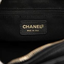Pre Owned Chanel Black Petite Caviar Timeless Tote