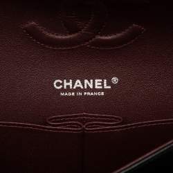 Pre Owned Chanel Black Medium Classic Caviar Double Flap