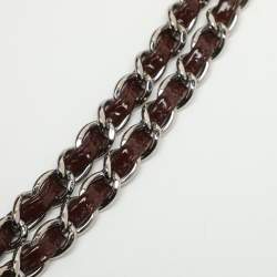 Pre Owned حقيبة شانيل توت جلد براءات اختراع مبطنة بني كبيرة