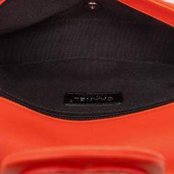 Pre Owned Chanel Red Medium Quilted Lambskin Cuba Color Flap