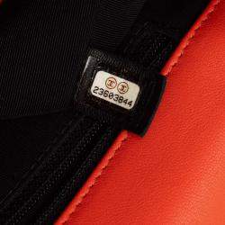 Pre Owned Chanel Red Medium Quilted Lambskin Cuba Color Flap