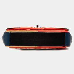 Pre Owned Chanel Red Medium Quilted Lambskin Cuba Color Flap