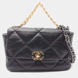 مملوكة مسبقًا Chanel Shoulder Bag Leather Black