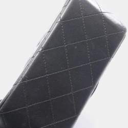 Pre Owned حقيبة كتف شانيل ميني ماتلاس جلد حملان أسود