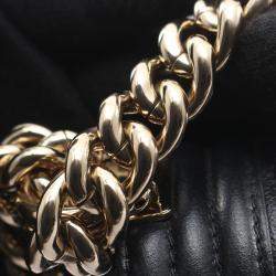 Pre Owned حقيبة كتف شانيل بوي شانيل جلد كحلي