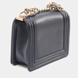 Pre Owned حقيبة كتف شانيل بوي شانيل جلد كحلي