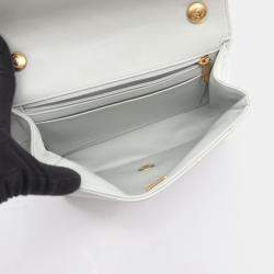 Pre Owned حقيبة شانيل سلسلة كتف ماتيلوسي جلد رمادي