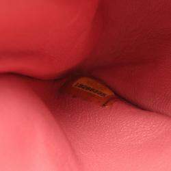 Pre Owned Chanel Matelasse Single Flap Shoulder Bag In Lambskin Leather Pink