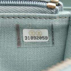 Pre Owned حقيبة كتف شانيل ماتيلاسي جلد العجل أخضر