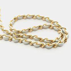 Pre Owned Chanel Matelasse Grey Lambskin Leather Shoulder Bag