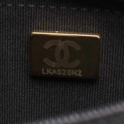 Pre Owned Chanel Matelasse Shoulder Bag Leather Black